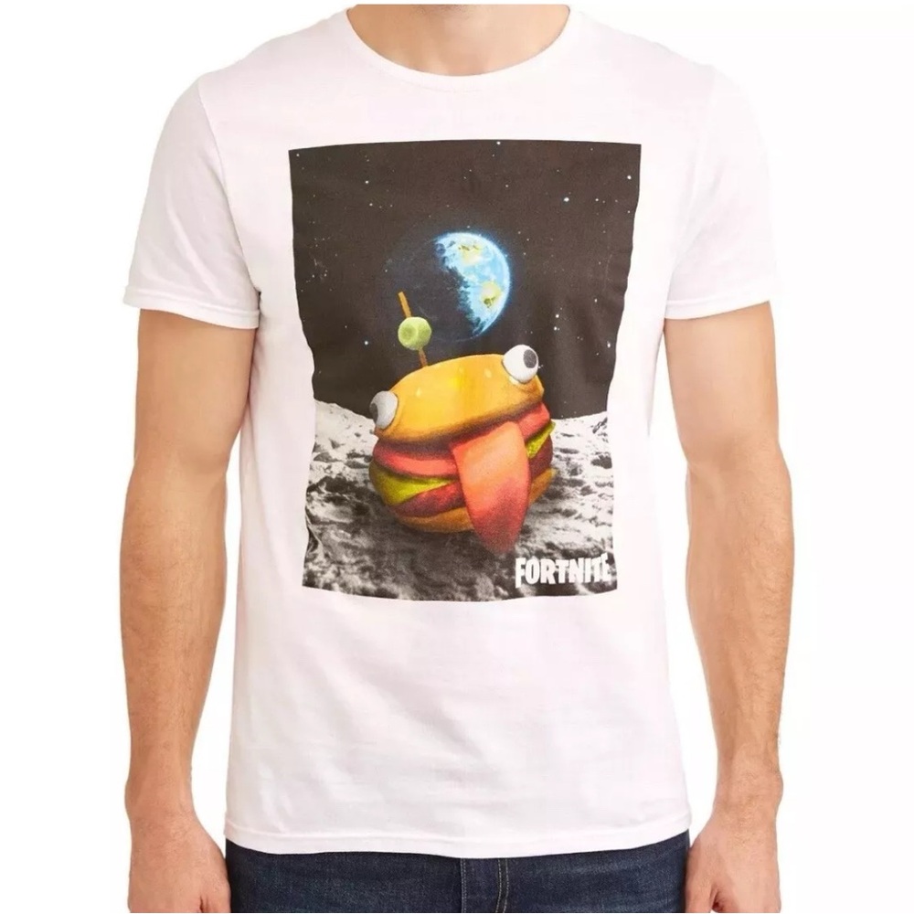 Fortnite White Graphic T-Shirt for Men